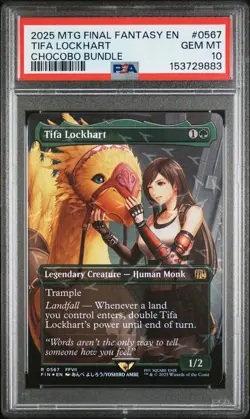 2025 Magic The Gathering Final Fantasy #0567 Tifa Lockhart PSA10 - Image 1