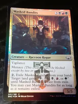 Masked Bandits FOIL , Streets of New Capenna ,NM ,MTG,FREE SHIPPING - Image 2