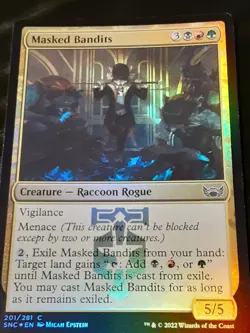 Masked Bandits FOIL , Streets of New Capenna ,NM ,MTG,FREE SHIPPING - Image 3