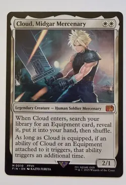 Cloud, Midgar Mercenary - FINAL FANTASY (FIN), NM MTG - Image 1