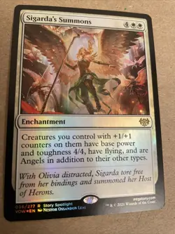 Mtg Sigarda's Summons (404) Innistrad Crimson Vow (Foil ) Rare NM/M - Image 1