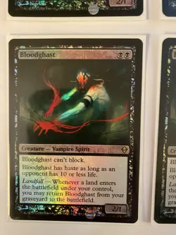 4x Bloodghast - FOIL - Zendikar Playset - RARE - OOP - Image 4