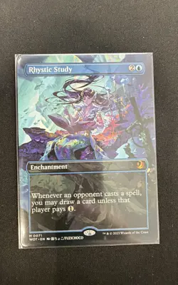 Rhystic Study (Anime Borderless) Wilds of Eldraine: Enchanting Tales Regular - Image 1