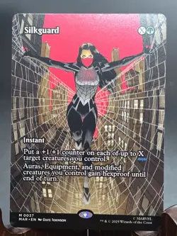 Silkguard (Borderless) Marvel Universe Eternal-Legal MTG Regular Near Mint - Image 1