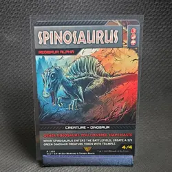 Wizards of the Coast Spinosaurus Alt Art Rare SLD EN #1393 MTG - Image 1
