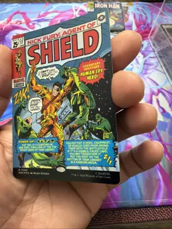 MAGIC THE GATHERING MTG NICK FURY AGENT OF SHIELD COMIC COVER FOIL 0389 MARVEL - Image 3