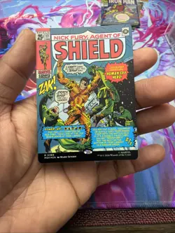 MAGIC THE GATHERING MTG NICK FURY AGENT OF SHIELD COMIC COVER FOIL 0389 MARVEL - Image 5