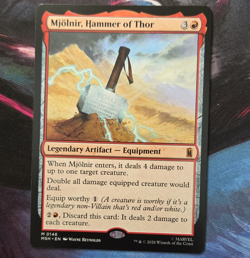 MTG Mjolnir, Hammer of Thor Marvel Super Heroes 0146 Mythic Legendary Equip - Image 1