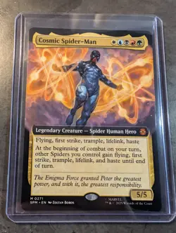 Cosmic Spider-Man Extended Art Non-Foil MTG Magic the Gathering Marvel - Image 1