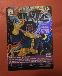 MTG - Thanos The Mad Titan - Borderless - Foil - 0400 - Marvel Super Heroes - Image 1