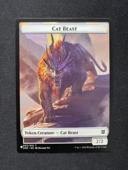 CAT BEAST // SHAPESHIFTER (002) DOUBLE-SIDED TOKEN - Magic: The Gathering - NM/M - Image 1