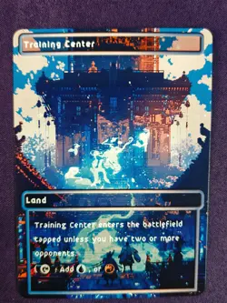 Training Center Fan Art Retro Pixel Test Card - Image 1