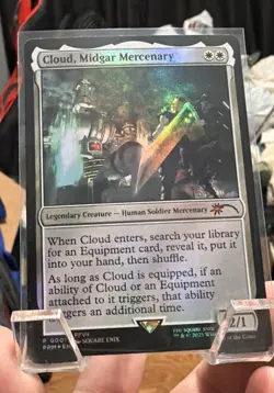 Cloud, Midgar Mercenary - Promo - Foil - Final Fantasy Commander - NM - MTG - Image 1