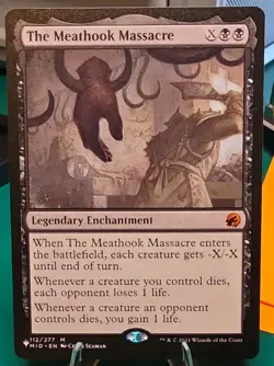 Wizards of the Coast The Meathook Massacre Innistrad Foil Enchantment 112/277 - Image 1