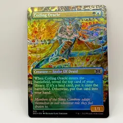 Magic The Gathering Coiling Oracle 375 Double Masters 2022 Borderless Foil MTG - Image 2