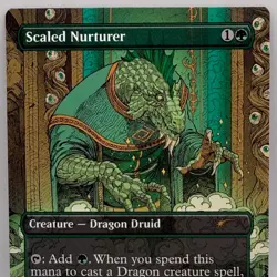 Magic The Gathering Scaled Nurturer 7101 Secret Lair Drop Borderless Rare MTG - Image 1