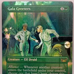 Magic The Gathering Gala Greeters 450 SNC Foil Borderless Box Topper Rare MTG - Image 1