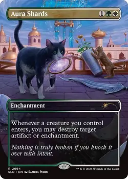 Aura Shards -Cats of Chaos - Secret Lair (Foil, Near Mint) #2694 - Image 1