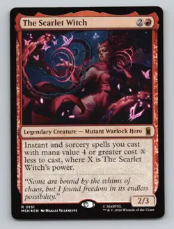 The Scarlet Witch R Foil Marvel Super Heroes 151 NM - Image 1
