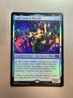 Loki, Lord Of Misrule - 628 - MTG: Marvel Super Heroes - Mythic - FOIL - Image 1