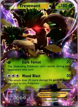 Trevenant EX 19/160 Holo EX Rare Primal Clash Pokemon Holo Near Mint - Image 1