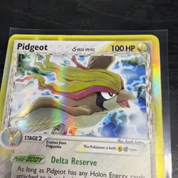 2006 Pokemon EX Holon Phantoms Pidgeot Delta Species #14/110 MP/HP - Image 2
