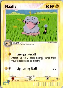 FLAAFFY 27/97 UNCOMMON DRAGON POKEMON REVERSE HOLO MP - Image 1