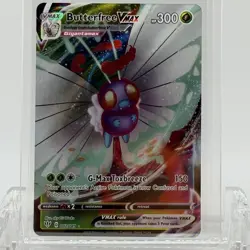 Pokemon TCG Darkness Ablaze Butterfree VMAX #002/189 Full Art LP+ - Image 1