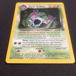 Pokemon Team Rocket Dark Golbat #7/82 Holo NM - Image 2