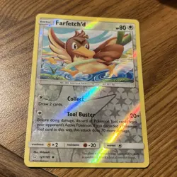 Moderately Played Farfetchd - 127/181 - Uncommon - Reverse Holo Pokemon Team Up - Image 1