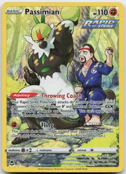 Passimian TG08/TG30 Holo Silver Tempest Trainer Gallery Pokemon Holo NM - Image 1