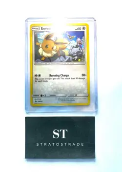 Pokemon Eevee SM235 Sun & Moon Black Star Promo Cosmos Holo English MP Single - Image 2