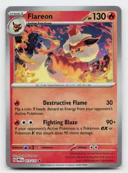 Flareon (Poke Ball Pattern) Rare SV: Prismatic Evolutions 013/131 Pokemon TCG - Image 1