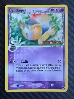 Pokemon TCG Cyndaquil Delta Species 45/101 Dragon Frontiers Reverse Holo LP - Image 1
