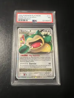 2009 Pokemon Platinum Rising Rivals Snorlax LV.X Holo PSA 7 NEW CERT - Image 1