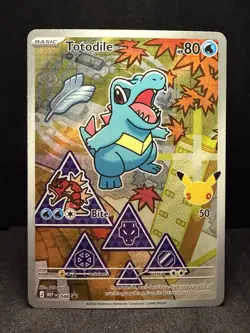 Pokemon TCG Totodile 048 Black Star Promo First Partners Collection Series 2 NM - Image 1