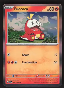 Fuecoco 036/198 Holo Pokemon TCG Scarlet & Violet Promo NM - Image 1