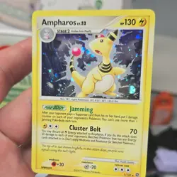 Pokemon TCG Ampharos Secret Wonders 1/132 Holo Rare English 130HP 2007 Gem Mint - Image 2