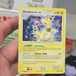 Pokemon TCG Ampharos Secret Wonders 1/132 Holo Rare English 130HP 2007 Gem Mint - Image 3