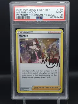 2021 Pokemon Marnie Holo Promo PSA 9 Premium Trainer Collection #SWSH120 - Image 1
