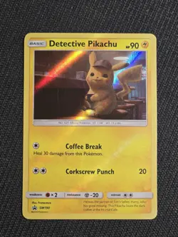Pokemon TCG Detective Pikachu SM Promo 190 NM - Image 1