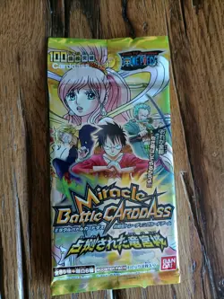 One piece Miracle Battle Carddass booster packs 2012 Sealed JAP - Image 1