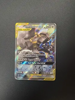 Pokemon TCG Lucario and Melmetal Tag Team GX Black Star Promo Card SM192 - Image 2