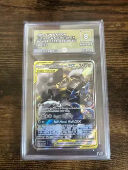 Pokemon TCG Lucario and Melmetal Tag Team GX Black Star Promo Card SM192 - Image 1