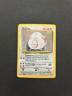 Chansey 3/102 | Base Set | Holo Pokemon Card NM - Image 1