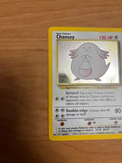 Chansey - 3/102 - Pokemon Base Set Unlimited Holo Rare Card WOTC NM - Image 3