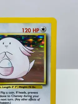 Chansey 3/102 Base Set Holo Unlimited Pokemon Card English EXC/NM AU Seller - Image 3