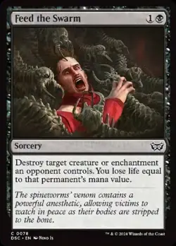 Hero Deal, English - 4 x MTG Feed the Swarm Commander: Duskmourn: House of Horro - Image 1