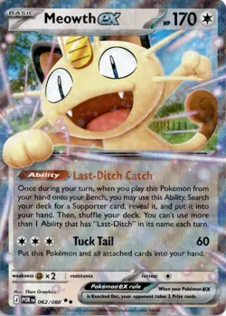 Meowth ex - 062/088 ME03: Perfect Order Pokemon Card TCG - Image 1