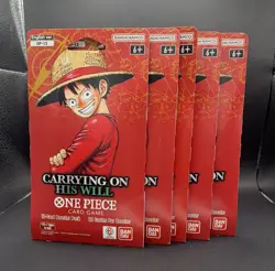 Bandai One Piece Card Game OP-13 Booster Packs Lot of 5 Monkey D. Luffy - Image 1